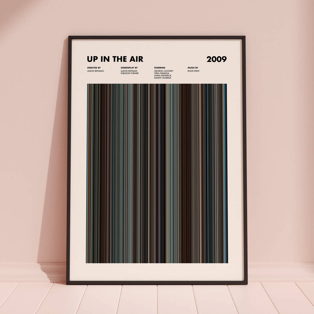 Up in the Air Movie Barcode Poster