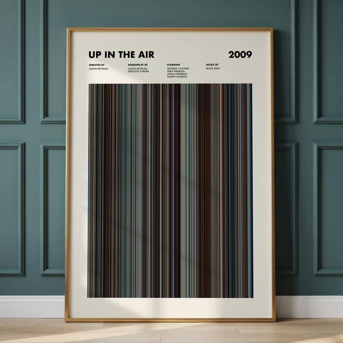 Up in the Air Movie Barcode Poster