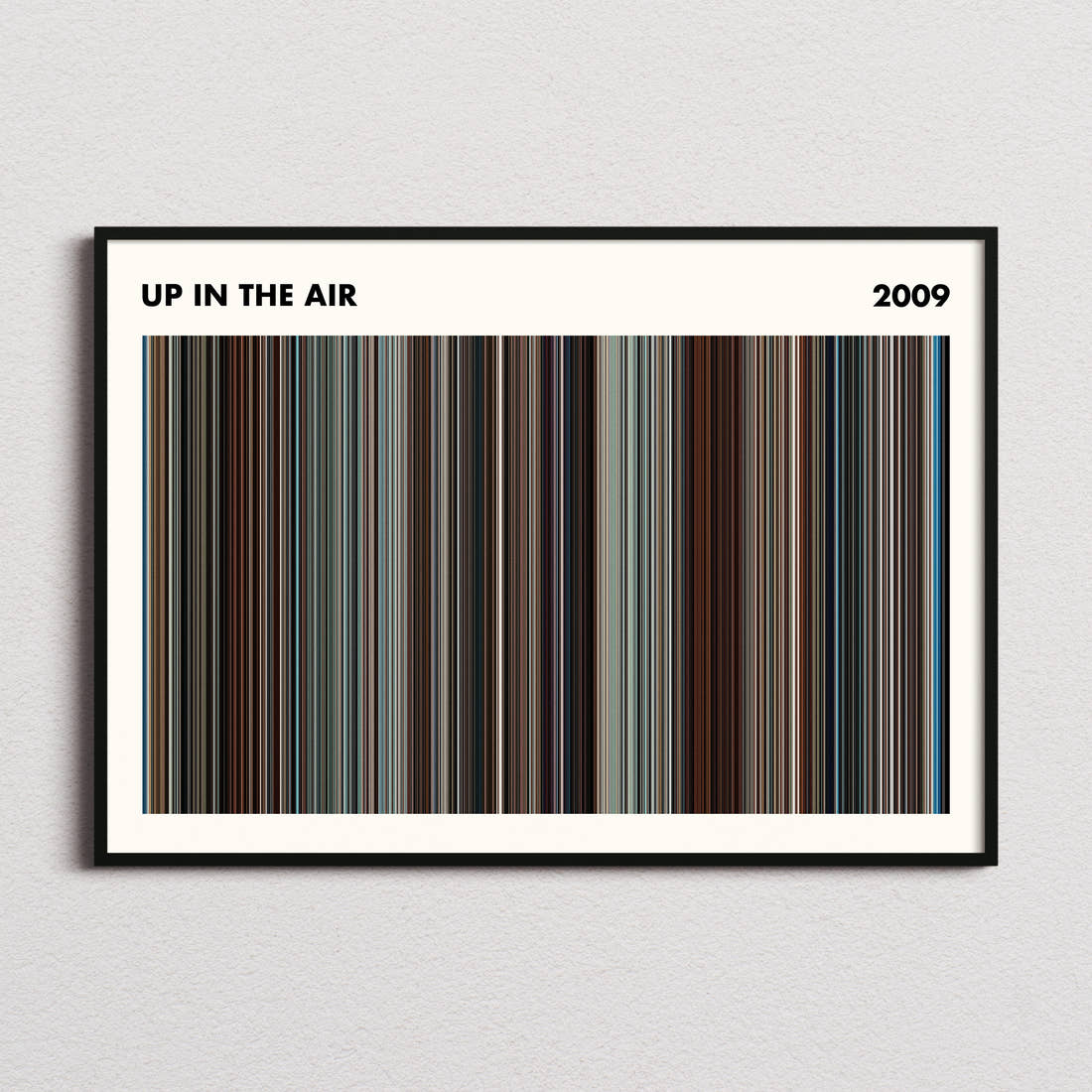 Up in the Air Movie Barcode Poster - Simplified