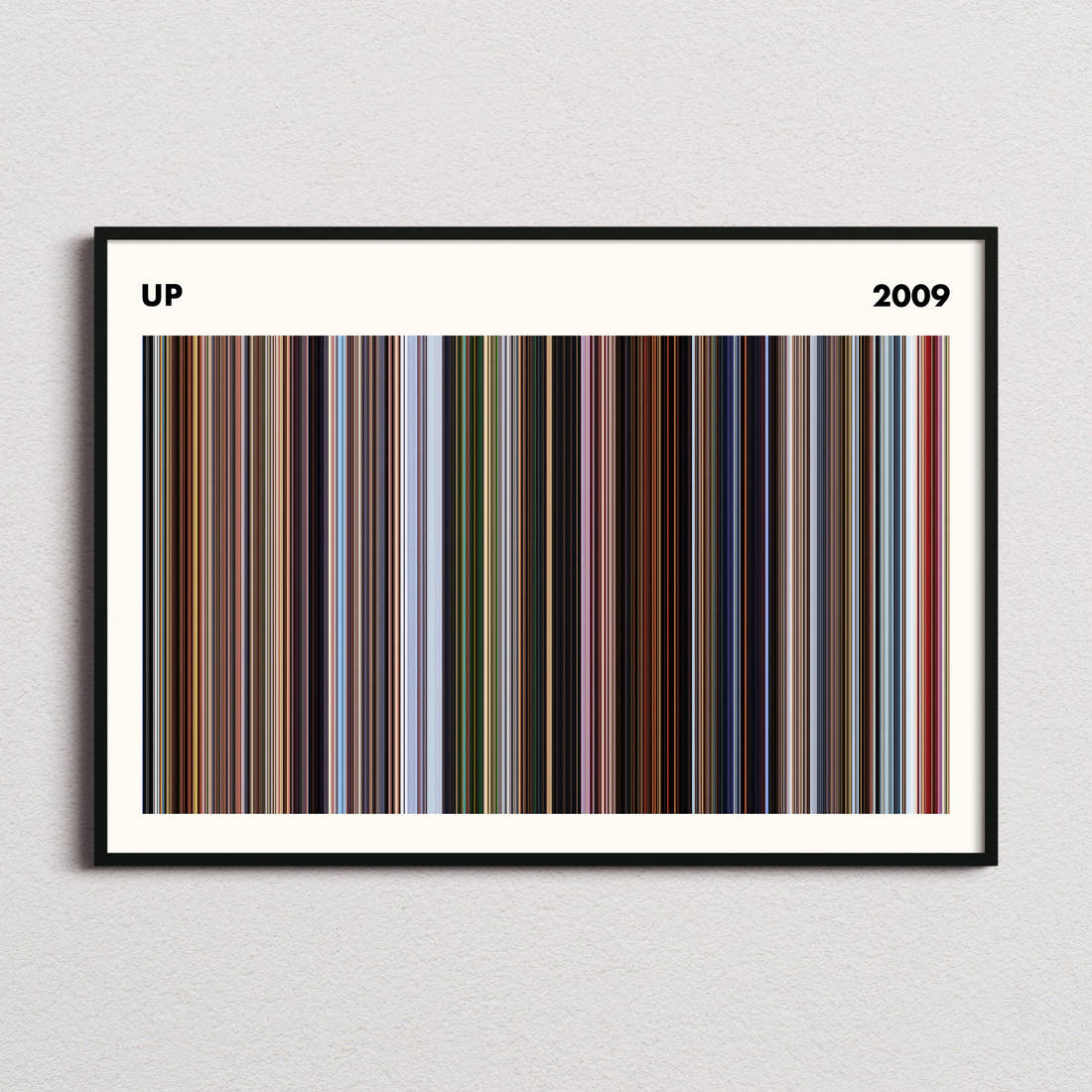 Up Movie Barcode Poster - Simplified