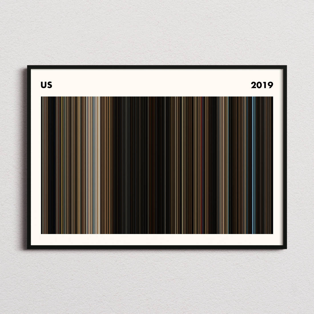 Us Movie Barcode Poster - Simplified