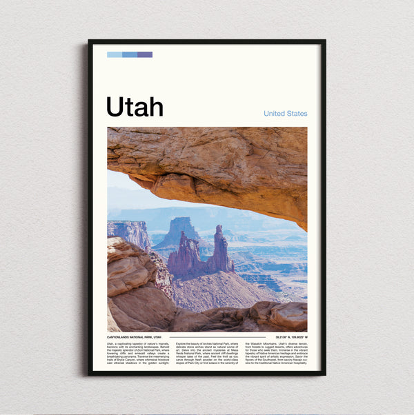 Utah - Mesa Arch Framing The Spires - Travel Print