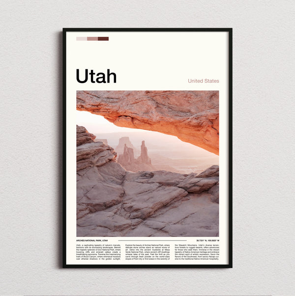Utah - Mesa Arch At Sunrise - Travel Print