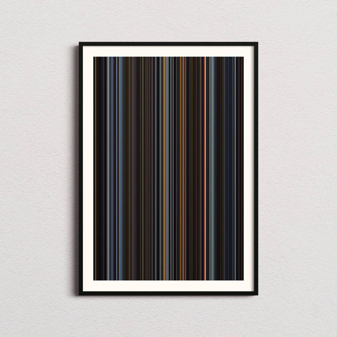 V for Vendetta Movie Barcode Poster - Barcode Only