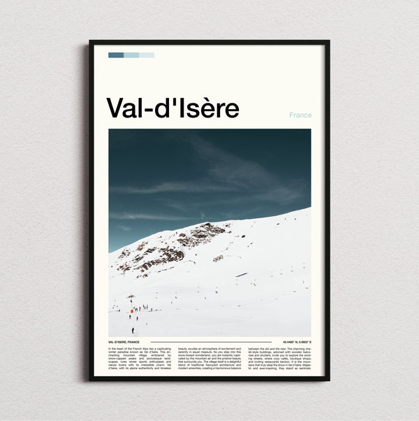 Val D'Isere - Ski Slope - Travel Print