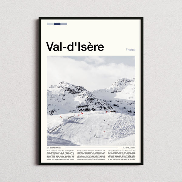 Val D'Isere - Ski Slopes - Travel Print