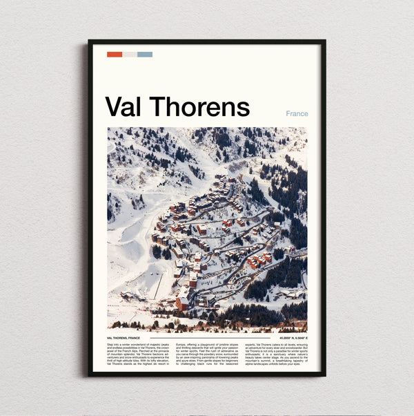 Val Thorens - Alpine Ski Village - Travel Print
