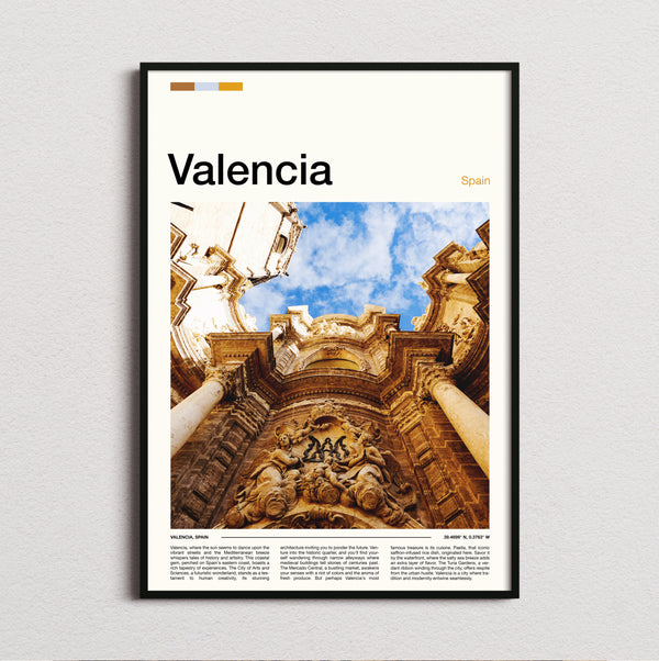 Valencia - Carved Stone Facade - Travel Print