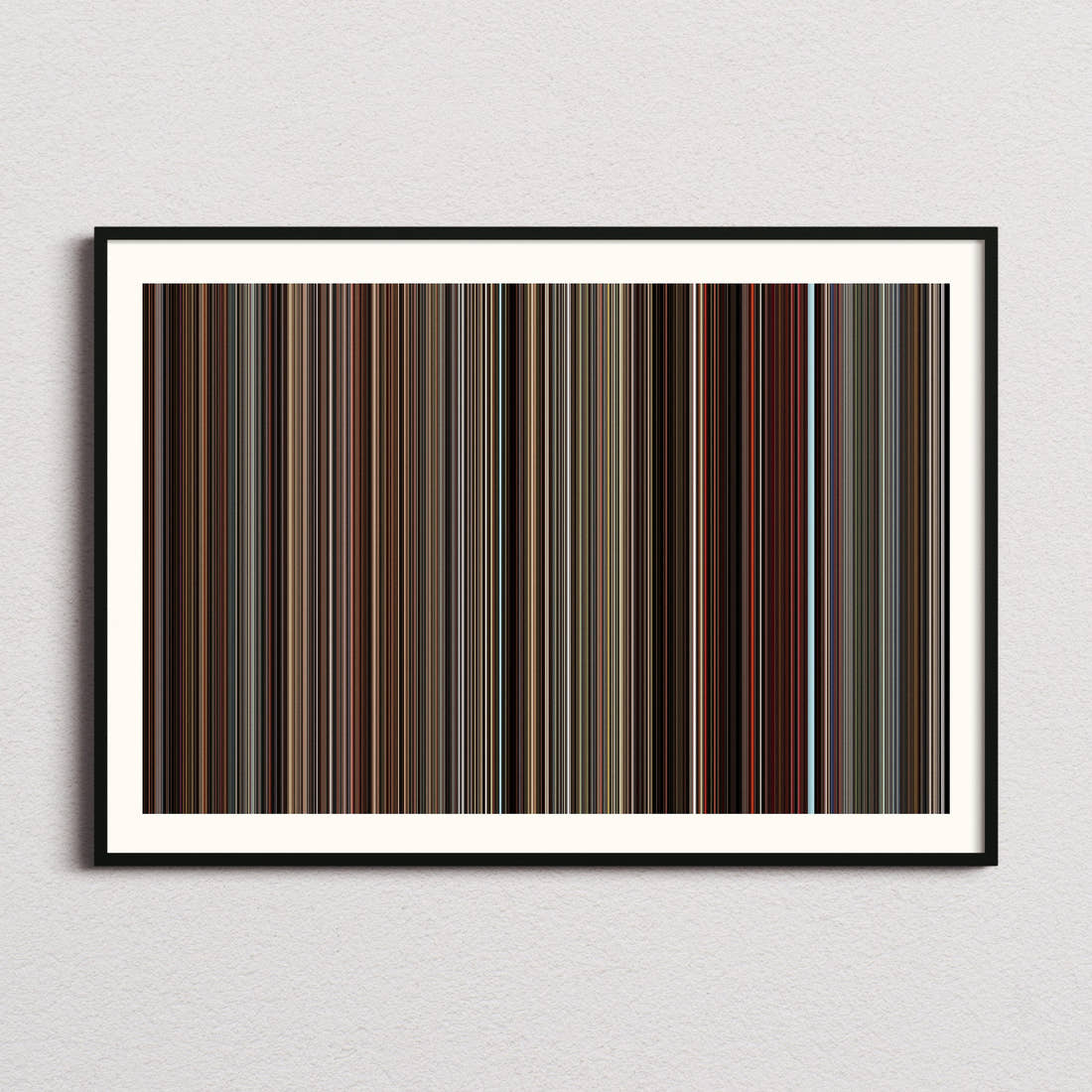 Vampire's Kiss Movie Barcode Poster - Barcode Only