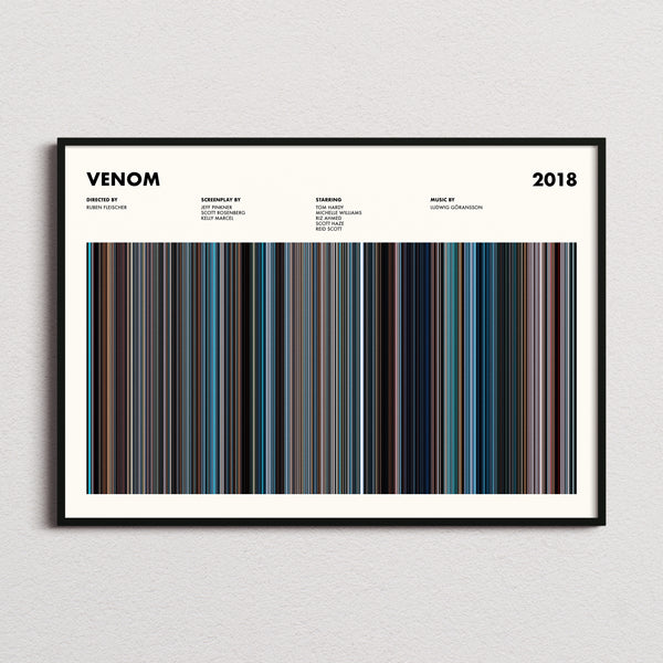 Venom Movie Barcode Poster