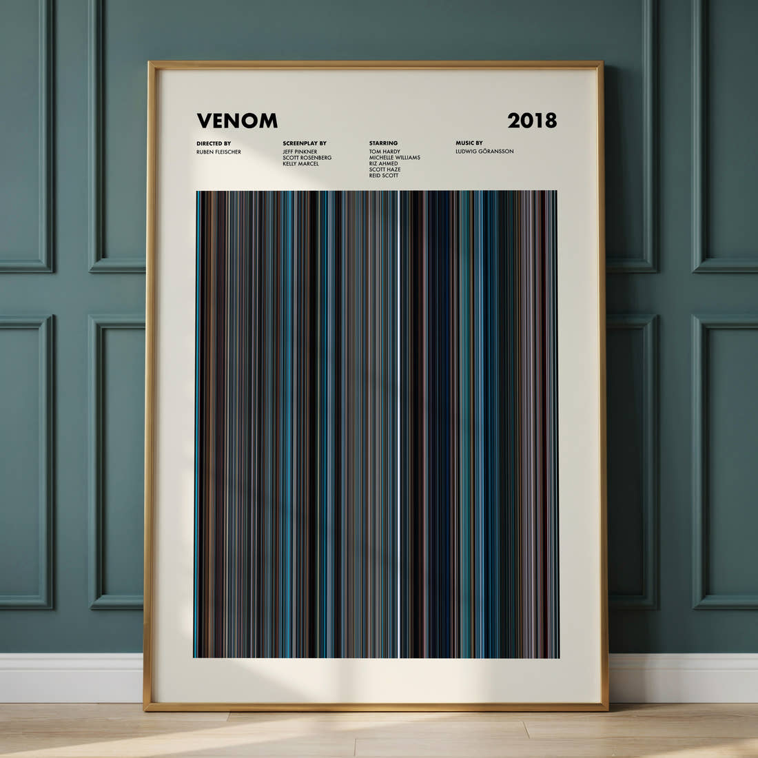 Venom Movie Barcode Poster