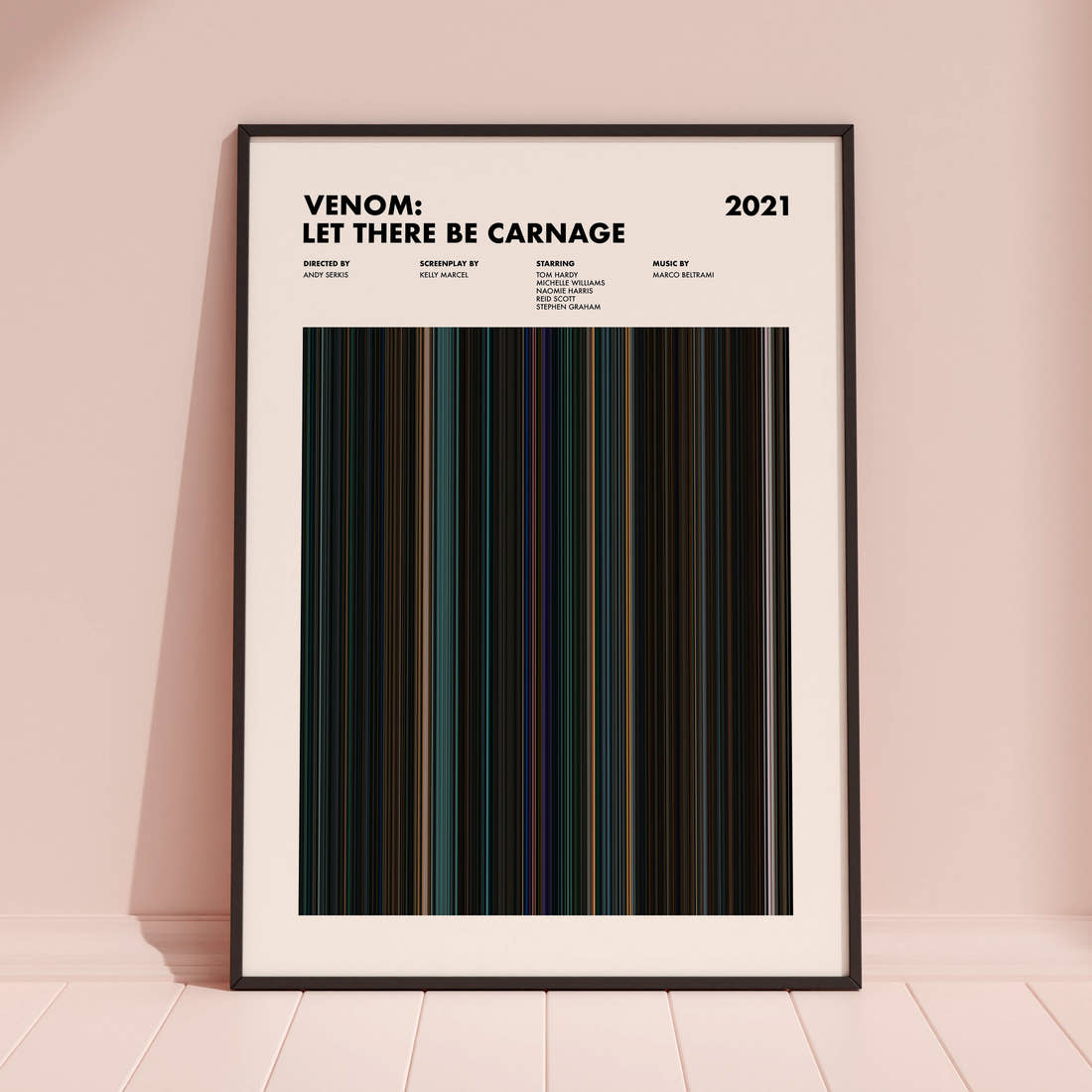 Venom: Let There Be Carnage Movie Barcode Poster