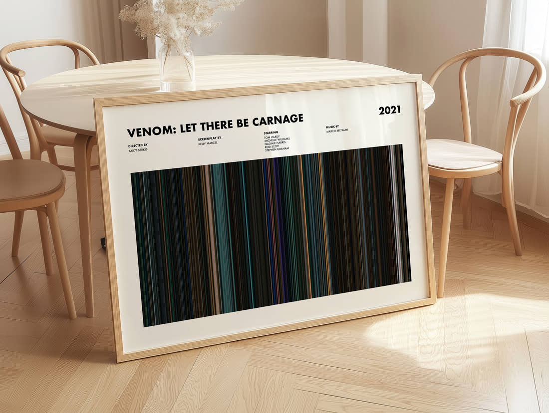 Venom: Let There Be Carnage Movie Barcode Poster