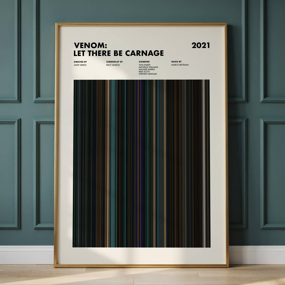 Venom: Let There Be Carnage Movie Barcode Poster