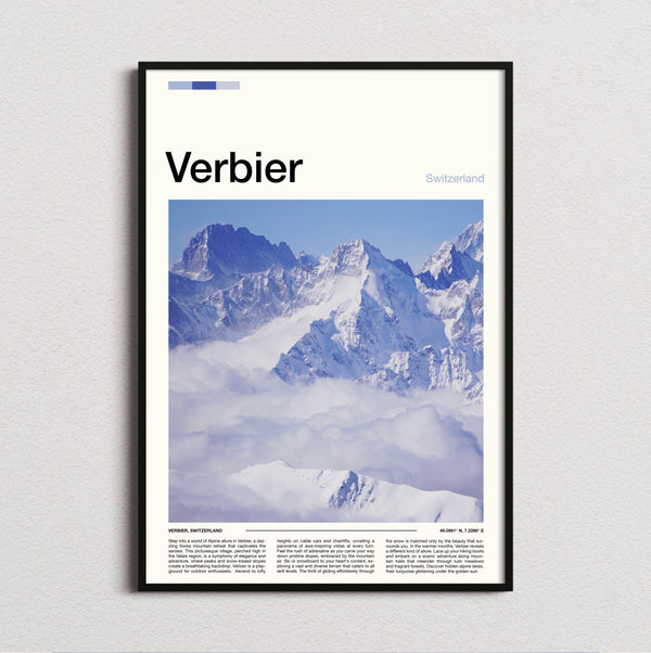 Verbier - Peaks Above The Clouds - Travel Print