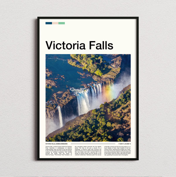Victoria Falls - Aerial Waterfall View - Travel Print