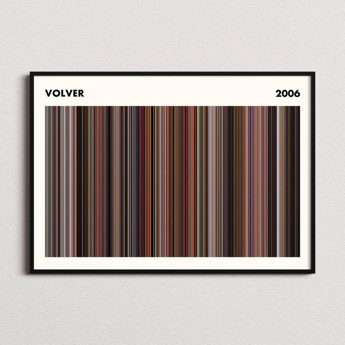 Volver Movie Barcode Poster - Simplified