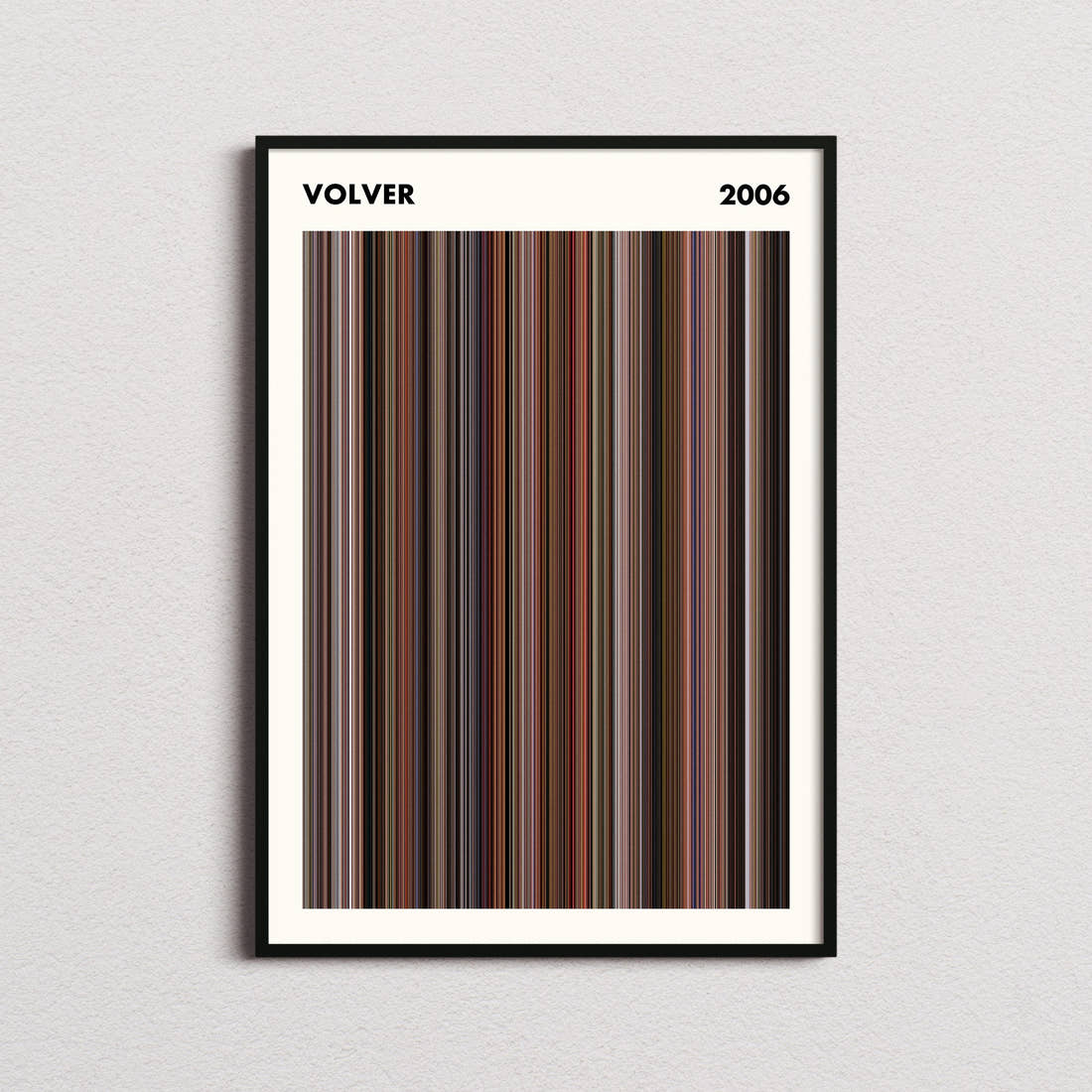 Volver Movie Barcode Poster - Simplified