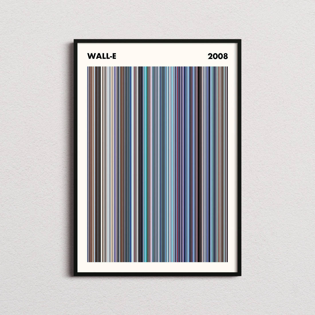 WALL-E Movie Barcode Poster - Simplified