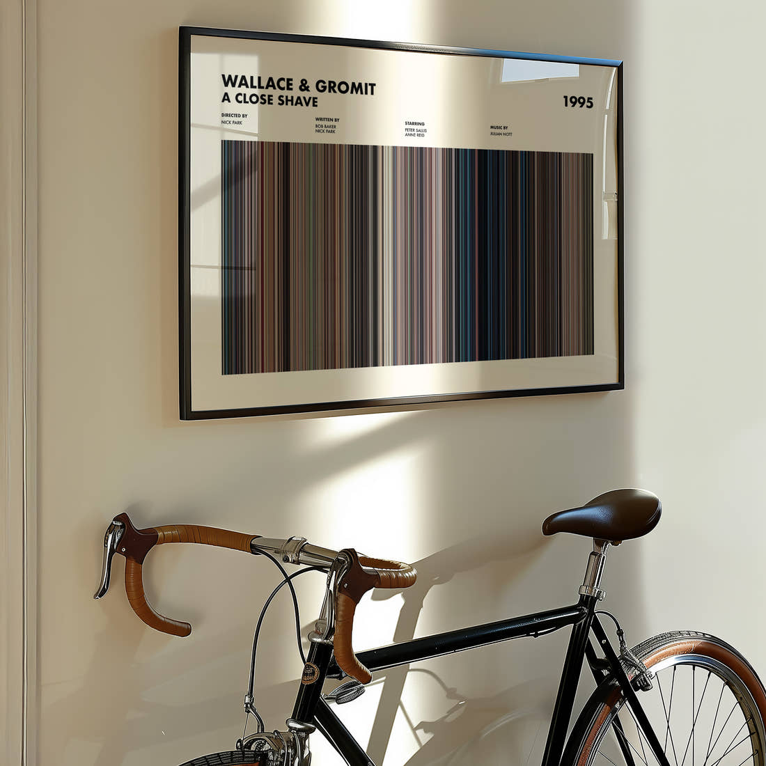 Wallace & Gromit: A Close Shave Movie Barcode Poster