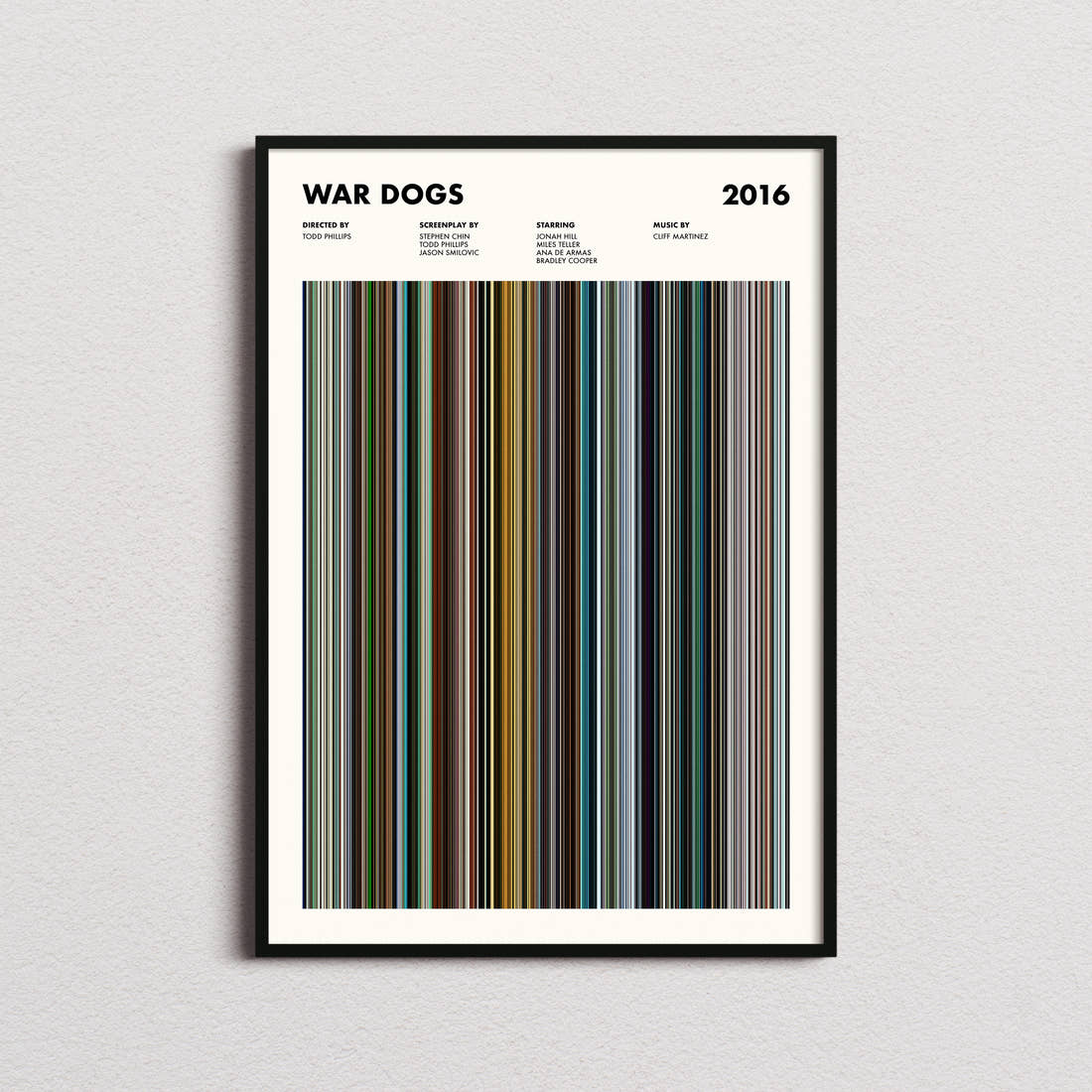 War Dogs Movie Barcode Poster