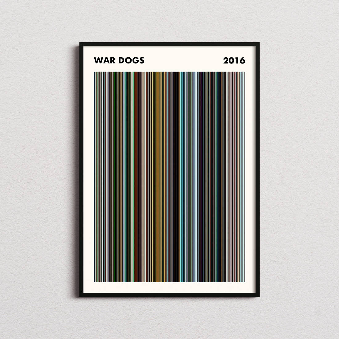 War Dogs Movie Barcode Poster - Simplified
