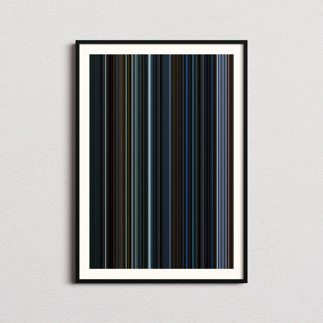 War for the Planet of the Apes Movie Barcode Poster - Barcode Only