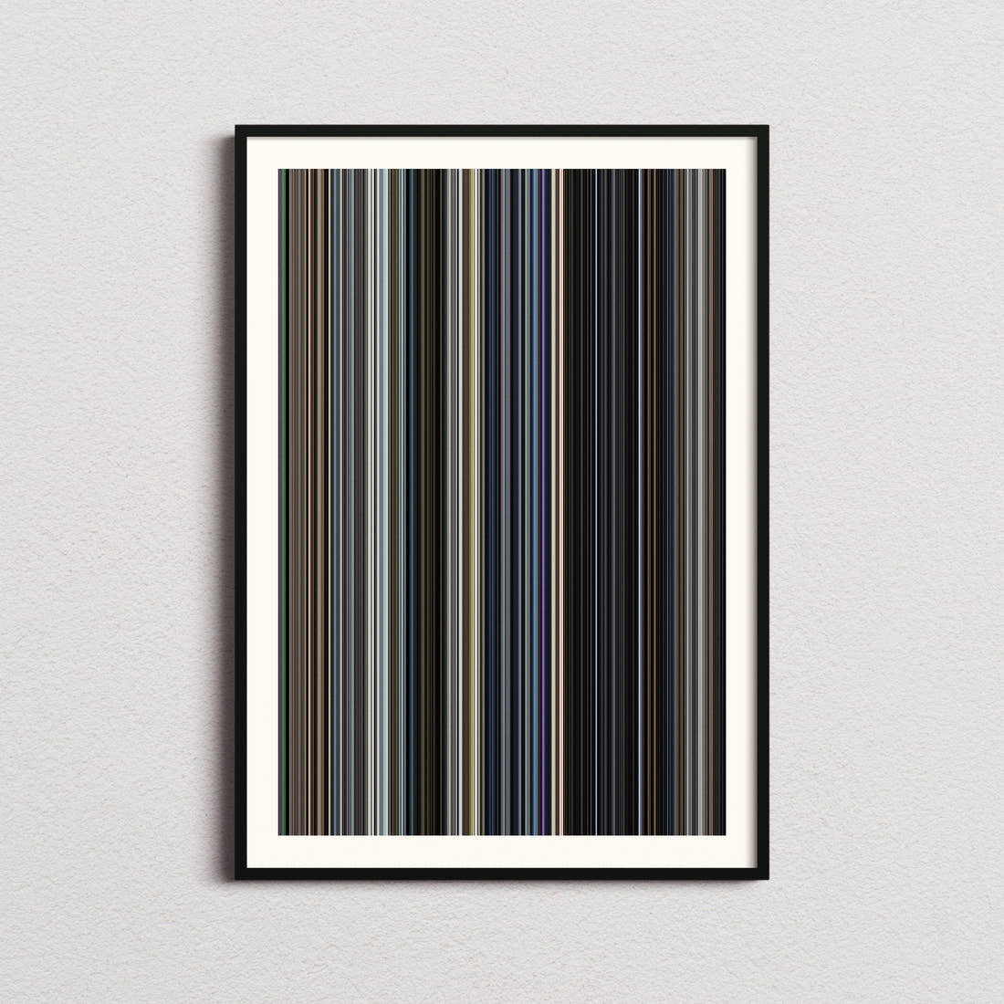 War of the Worlds Movie Barcode Poster - Barcode Only