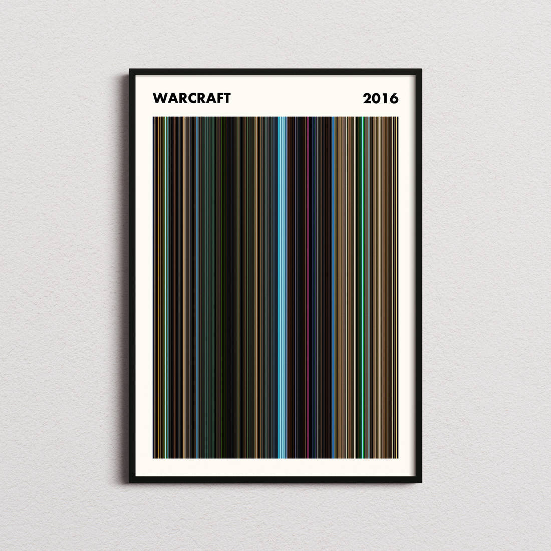 Warcraft Movie Barcode Poster - Simplified