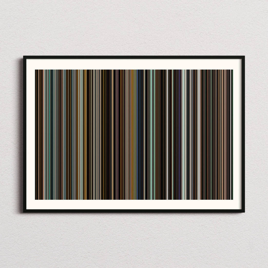 Warrior Movie Barcode Poster - Barcode Only
