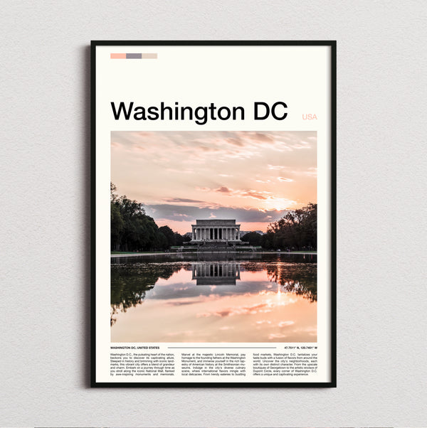 Washington - Lincoln Memorial - Travel Print