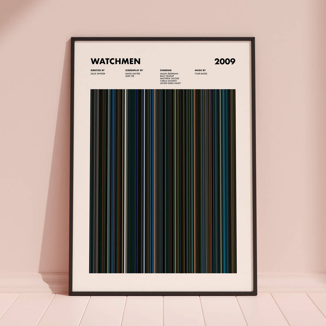 Watchmen Movie Barcode Poster