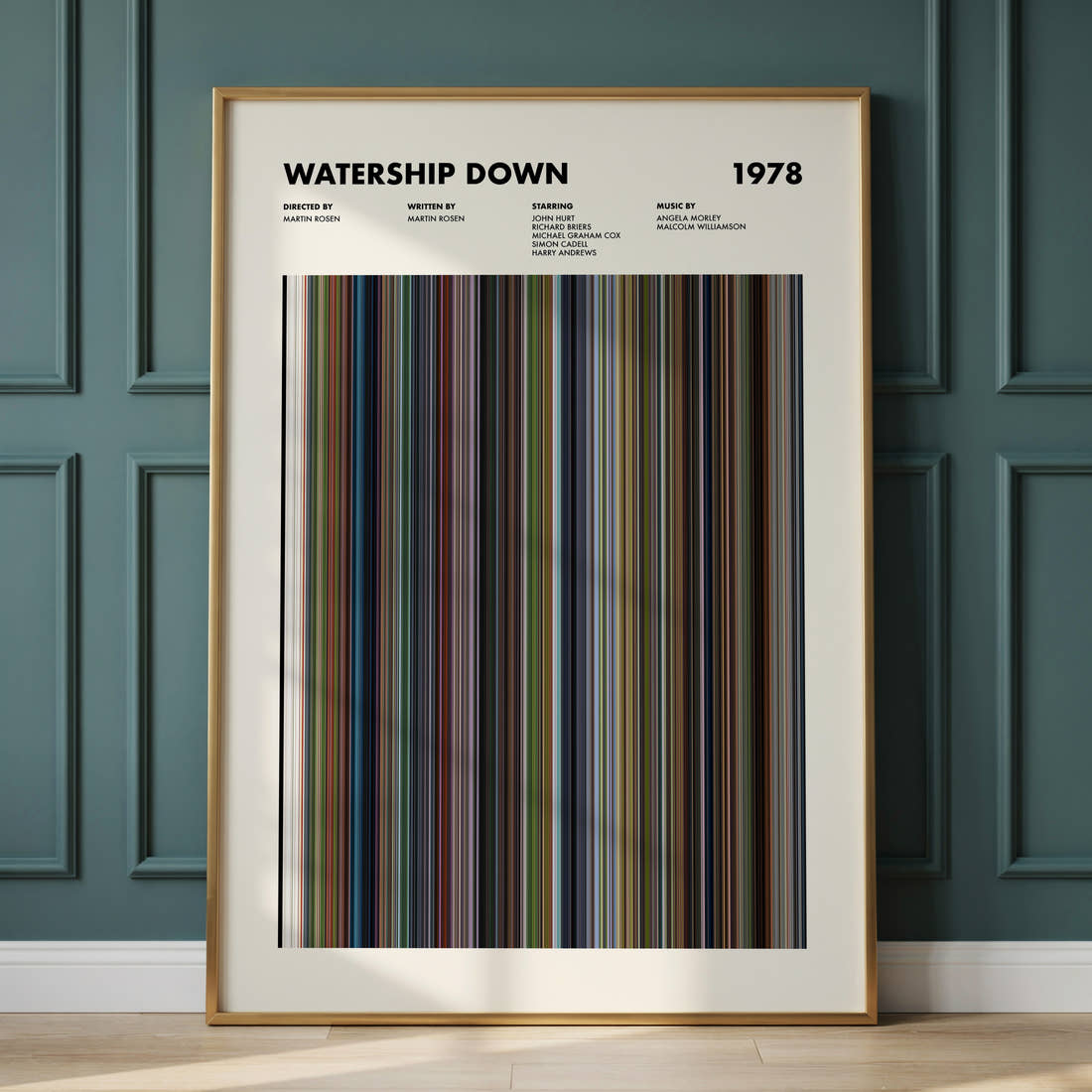 Watership Down Movie Barcode Poster