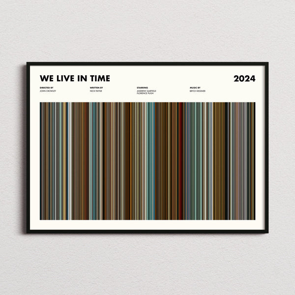 We Live in Time Movie Barcode Poster