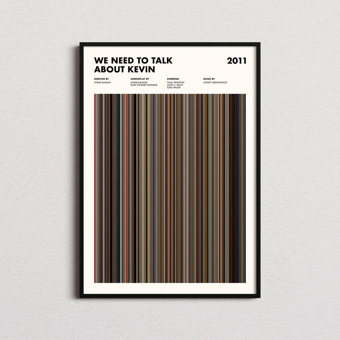 We Need to Talk About Kevin Movie Barcode Poster