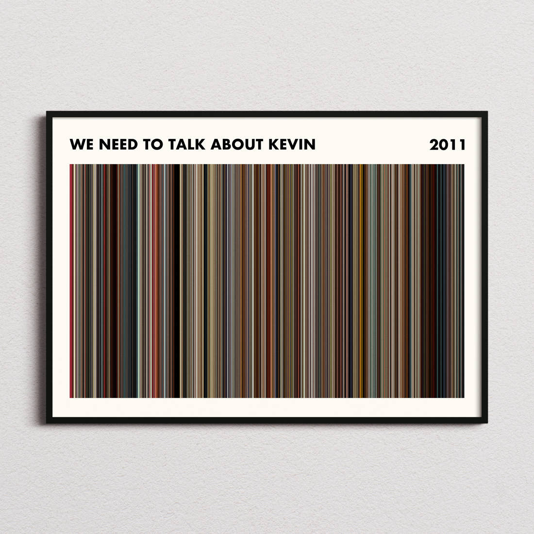 We Need to Talk About Kevin Movie Barcode Poster - Simplified
