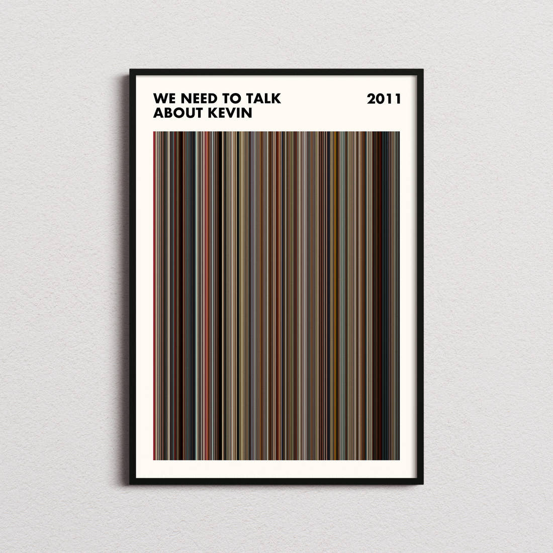 We Need to Talk About Kevin Movie Barcode Poster - Simplified