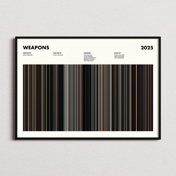 Weapons Movie Barcode Poster