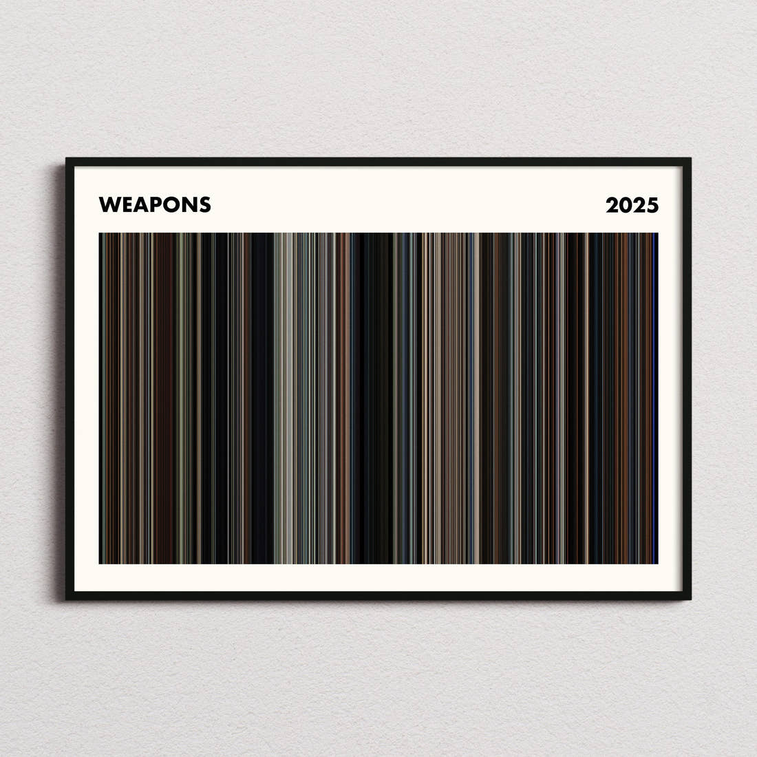 Weapons Movie Barcode Poster - Simplified