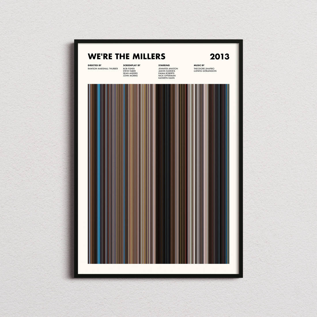 We're the Millers Movie Barcode Poster