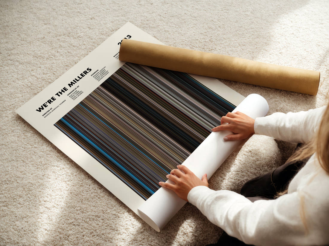 We're the Millers Movie Barcode Poster