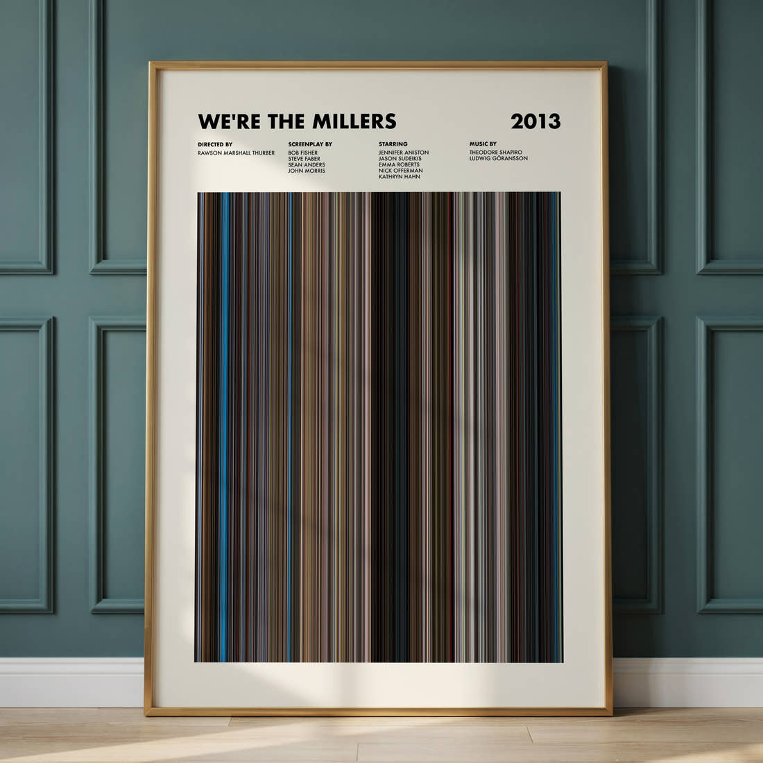 We're the Millers Movie Barcode Poster