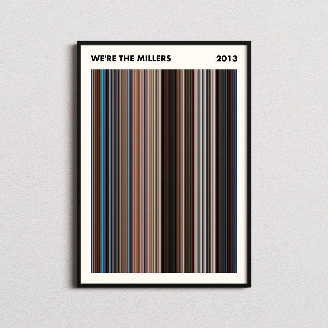 We're the Millers Movie Barcode Poster - Simplified