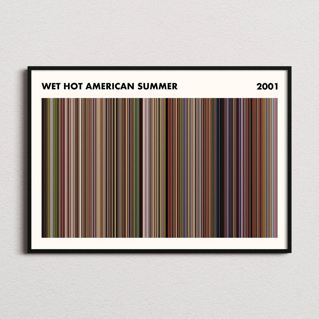 Wet Hot American Summer Movie Barcode Poster - Simplified