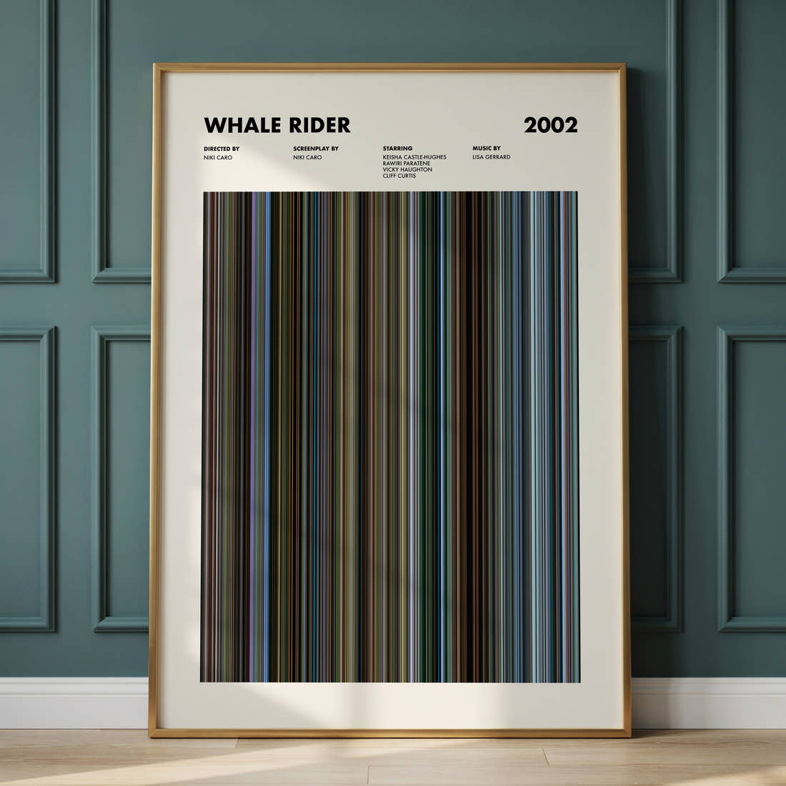 Whale Rider Movie Barcode Poster