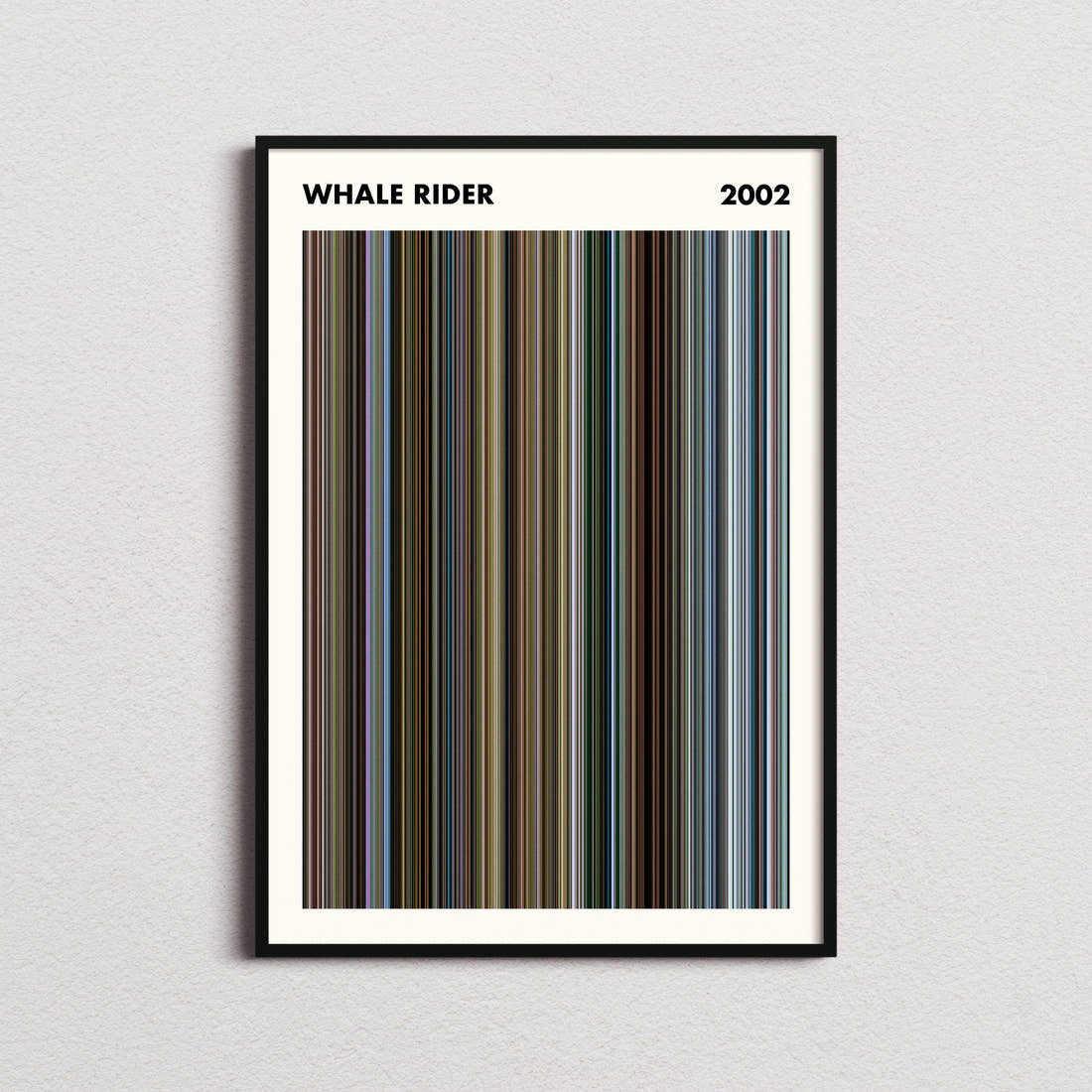 Whale Rider Movie Barcode Poster - Simplified