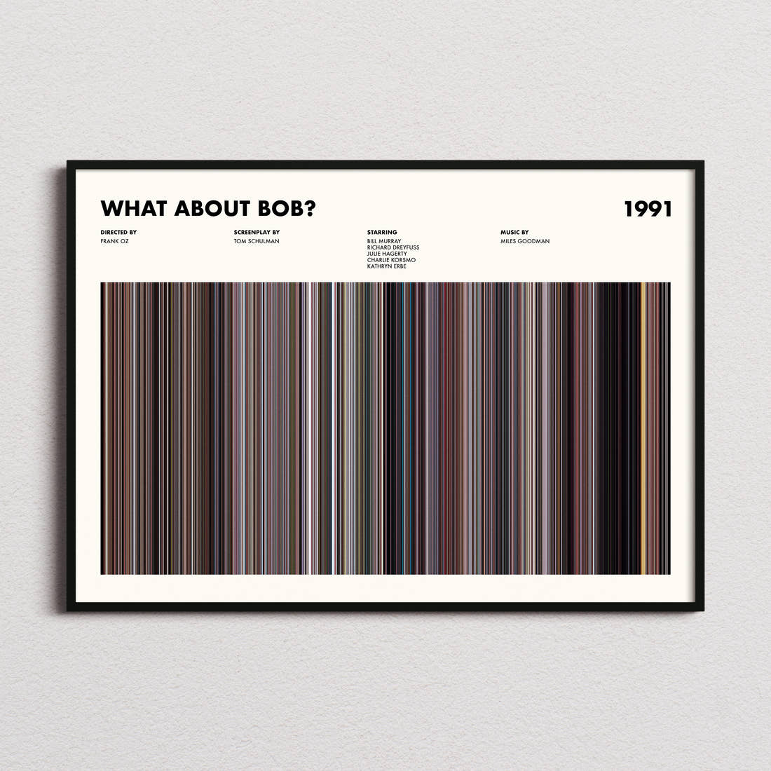What About Bob? Movie Barcode Poster
