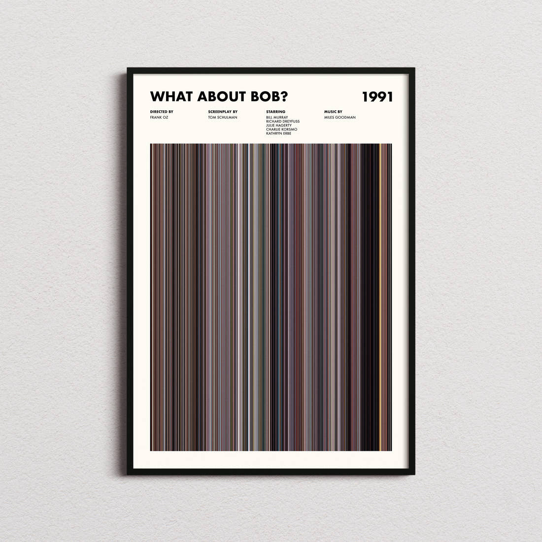 What About Bob? Movie Barcode Poster