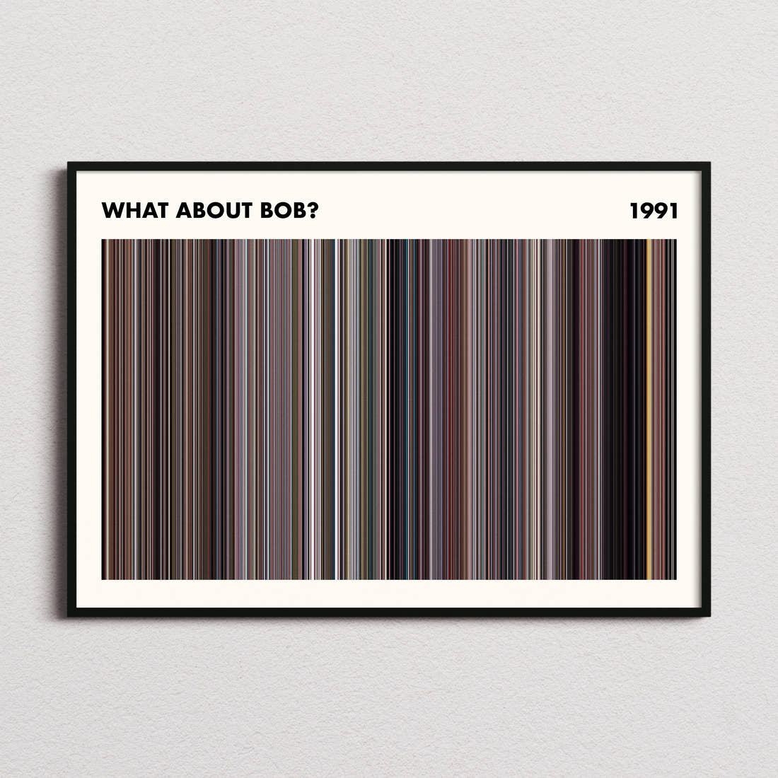 What About Bob? Movie Barcode Poster - Simplified