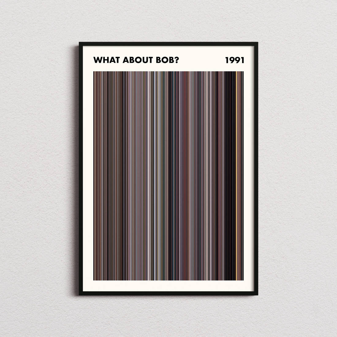 What About Bob? Movie Barcode Poster - Simplified